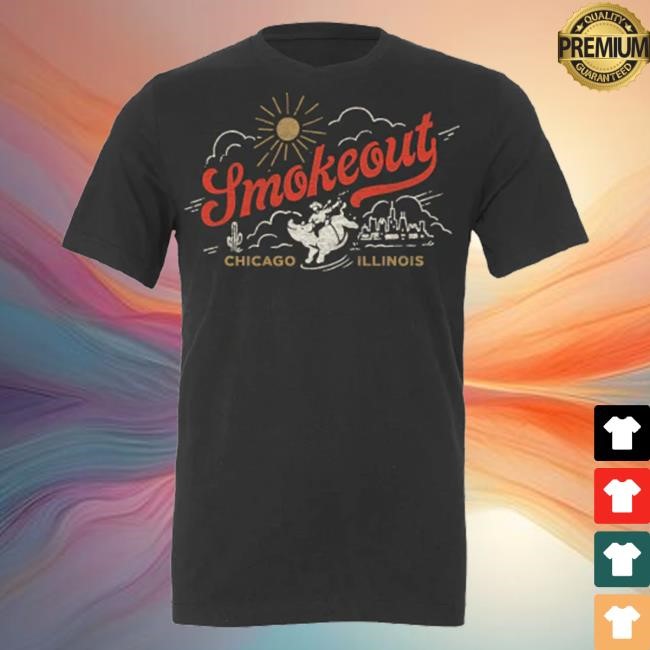Windy City Smokeout Dark Grey Smokeout Script New Shirt