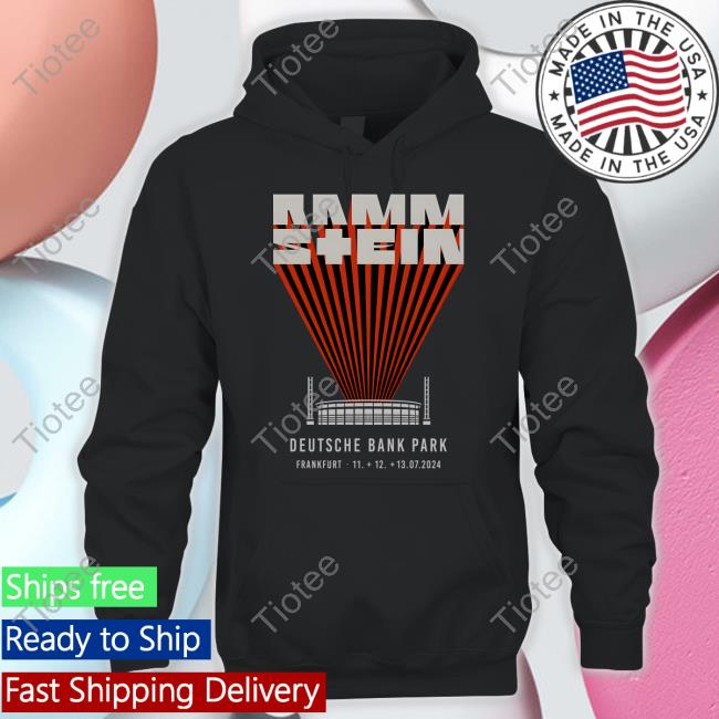 Official Rammstein Merch Europe Stadium Tour Deutsche Bank Park Frankfurt 2024 Shirt