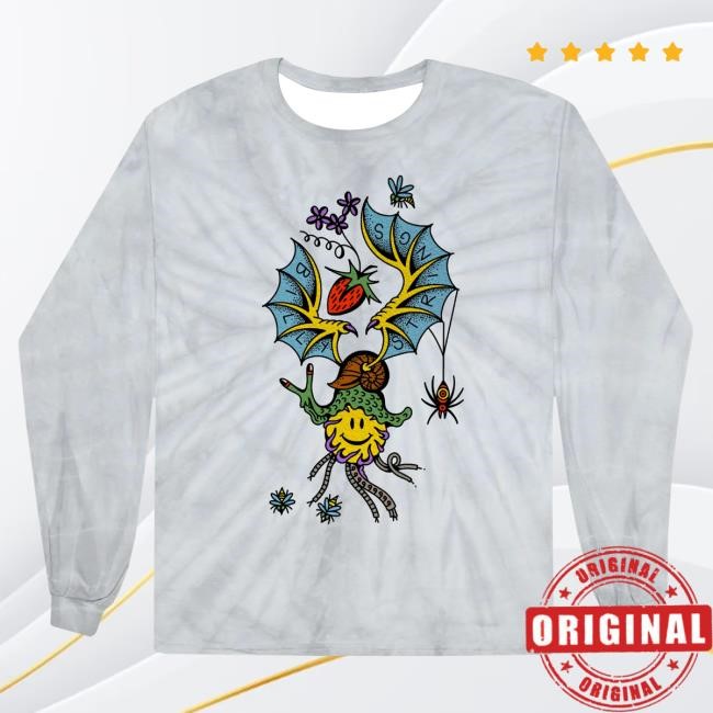 Official Billy Strings Merch Store Shop Billy Strings Snail Bat Long Sleeve Long Sleeve Tee Shirt (SQUiSHYEYES)