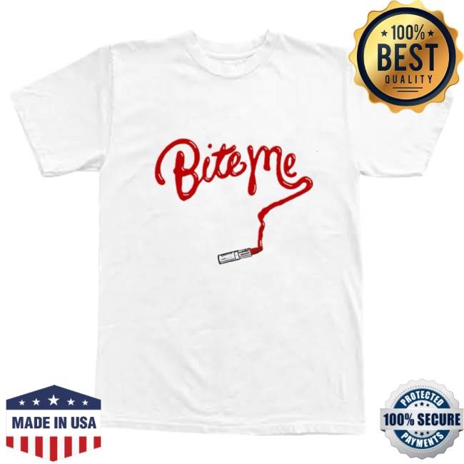 Official Renee Rapp Merch Bite Me Lipstick New Shirt Reneé Rapp