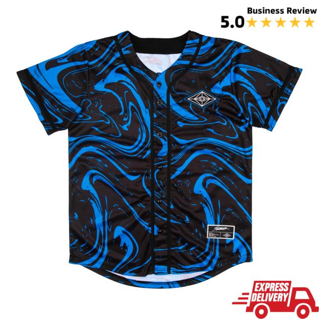 Slander Merch Spaceman Jersey - Blue/Black Marble