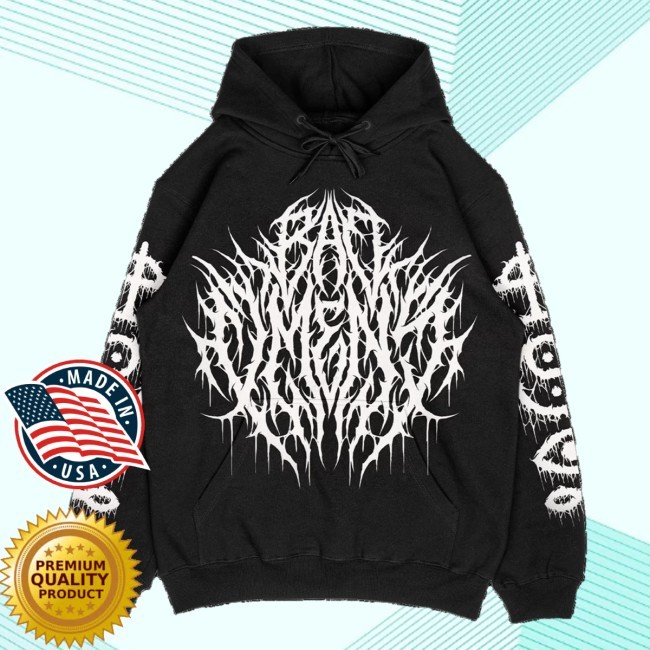 Bad Omen Death Metal Sweatshirt Hoodie (White Variant) Bad Omen Merch Shop