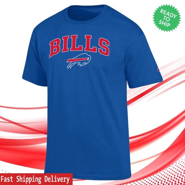 Buffalo Bills Champion Royal Logo Graphic Shirt