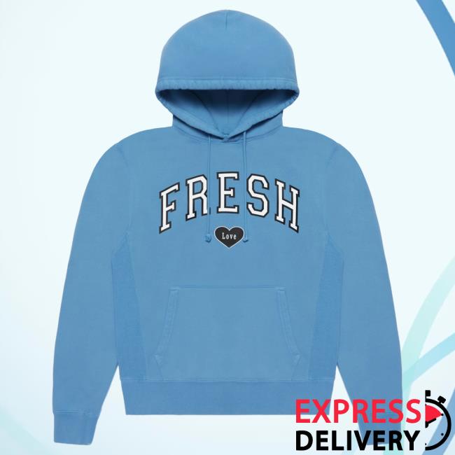 Official Fresh Love Merch Store Fresh Love Varsity Pullover Sweatshirt - Blue Fresh Love Clothing Shop