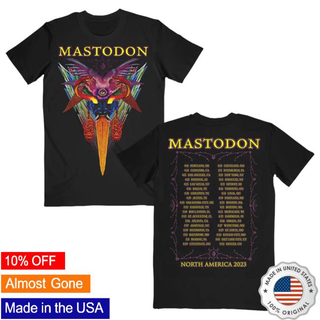 Official Mastodon Rocks Merch Store Mastodon Rainbow Backdrop 2023 Itin Attractive Shirt Mastodonrocks