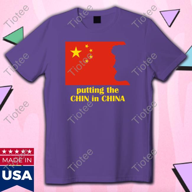 Funky Putting The Chin In China Hooded Sweatshirt Benaskren