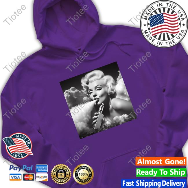 Official Tommyfication Marilyn Monroe Puffing Huge Clouds With Her Epic Vape Shirts