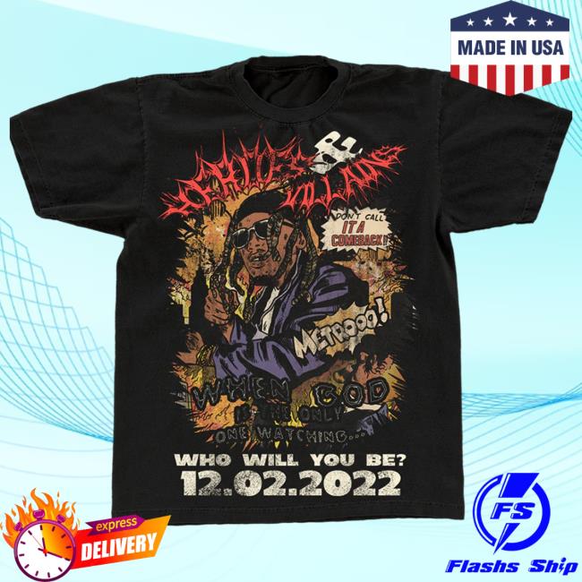 Official Metro Boomin Merch Store MetroBoomin Metro Boomin Comic T-Shirt Metro Boomin Clothing Shop