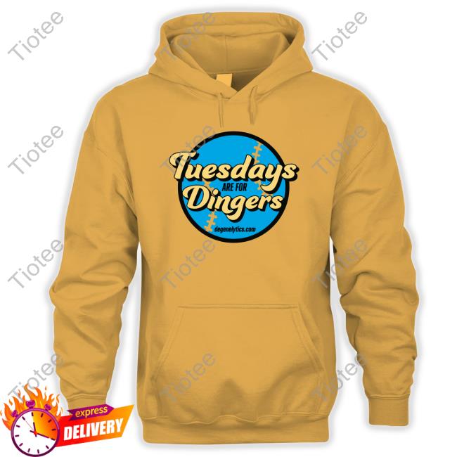 Parlaybae Degenelytics Merch Tuesdays Are For Dingers Tee Shirt
