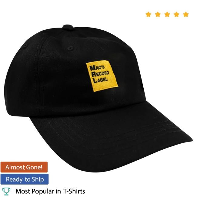 Official Hello Merch Store Mac Demarco MRL Small Logo Black Dad Hat HelloMerch MacDemarco