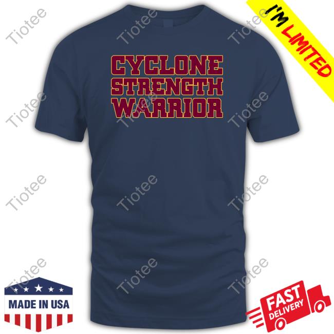 Reid Kagy Wearing Cyclone Strength Warrior Tee Cyclone Football