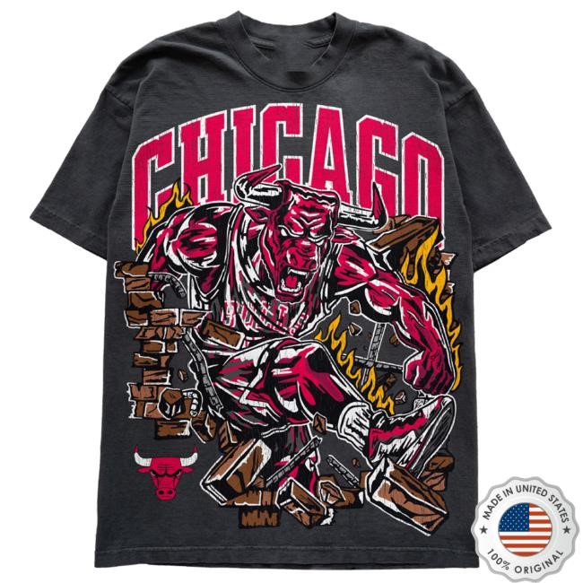 Raging Bull T Shirt - Stonewash | Warren Lotas Official NBA