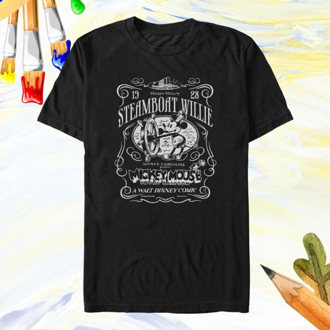 DISNEY 100th Steamboat Willie Shirt New