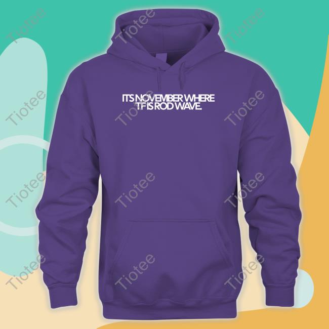 Beautiful Mind Tour Merch It's November Where Tf Is Rod Wave Shirt