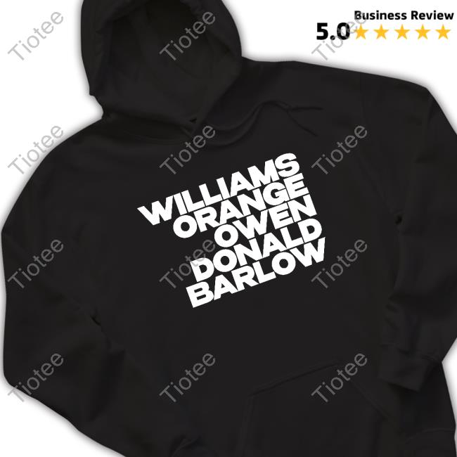 Official Williams Orange Owen Donald Barlow Shirt Rachel Stevens