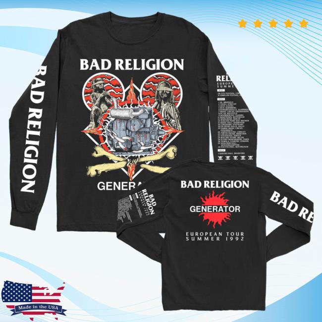 Official Kings Road Merch Store Bad Religion Generator Blindfolded Popover Shirt (Black) BadReligion Kings Road Shop