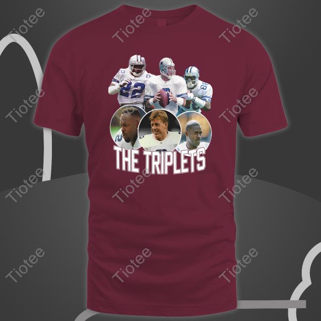 The Triplets Emmitt Smith Troy Aikman And Michael Irvin Shirts