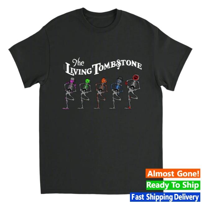The Living Tombstone Merch Skeleton New T-Shirt The Living Tombstone Band Store