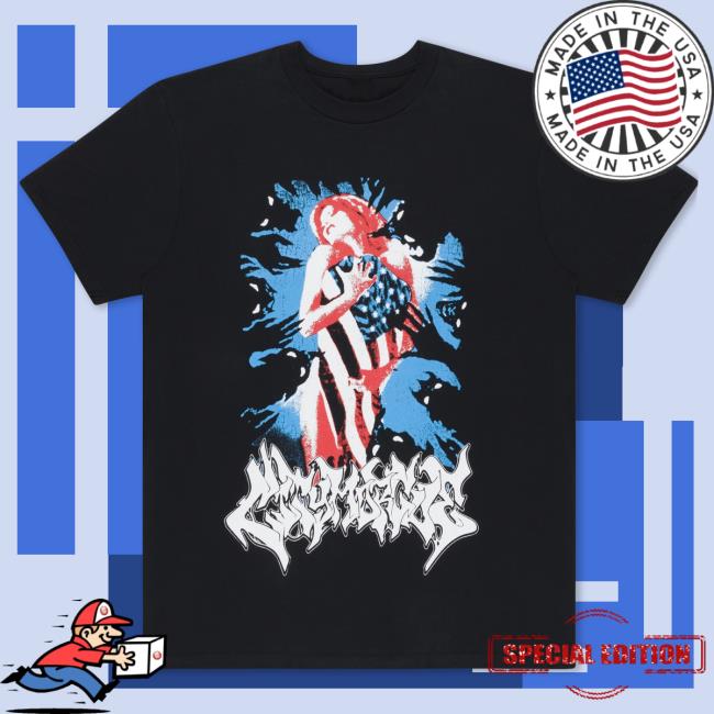 Official City Morgue Merch Store Shop My Bloody America Flag T-Shirt Citymorgue