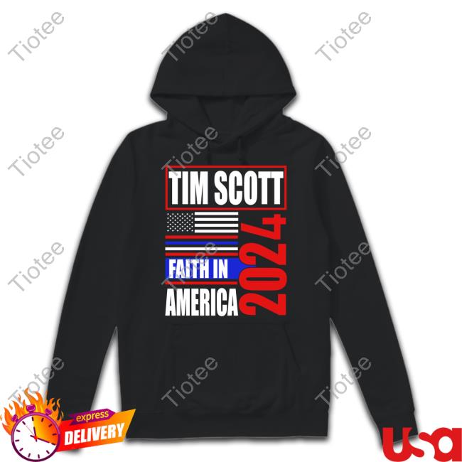 Tim Scott 2024 Faith In American Tee Shirt