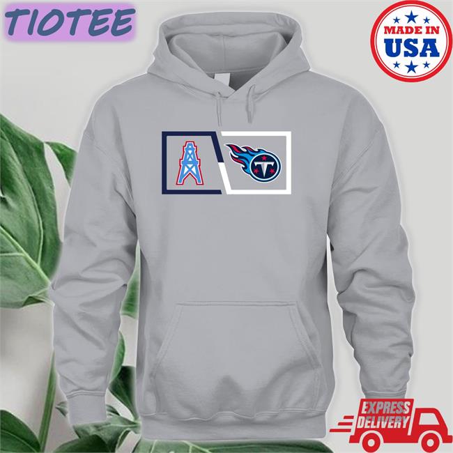Houston Oilers And Tennessee Titans Tee Shirt
