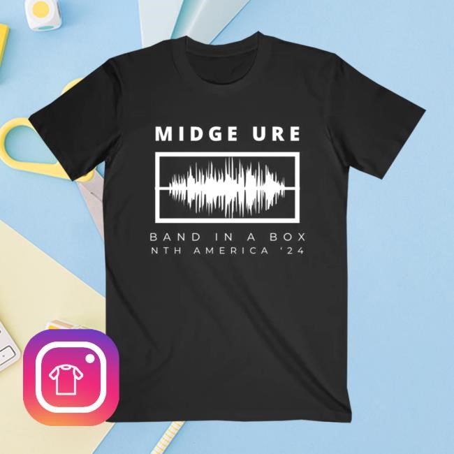 Midge Ure Band In A Box Nth America 24 Short Sleeve Tee
