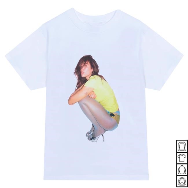 Official Dua Lipa Merch Store Dua Lipa Radical Optimism White Photo Tshirt Dua Lipa Apparel Clothing Shop DuaLipa