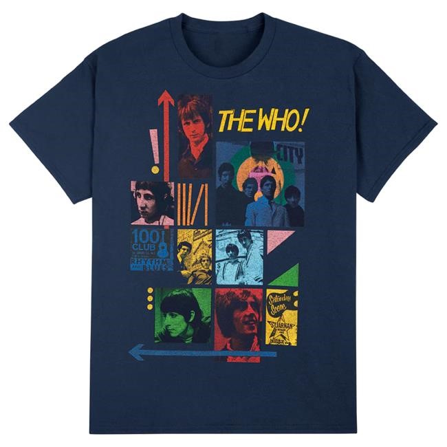 Official The Who Shop Collage Tees The Who Rock Band