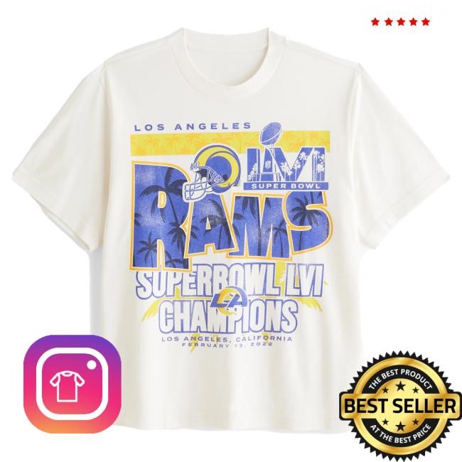 Official Abercrombie And Fitch Clothing Los Angeles Rams Vintage-Inspired Graphic Shirt NFL by Abercrombie