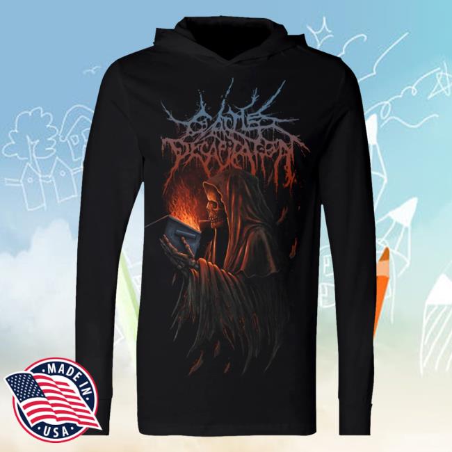 Official Indie Merch Store Shop Cattle Decapitation "Solastalgia Hooded Tee" Long Sleeve Tee Shirt IndieMerchStore Carcosabc