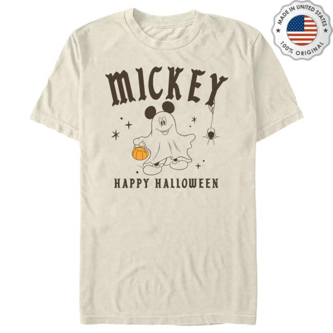 Official Disney Mickey Mouse ''Happy Halloween'' Tees for Adults