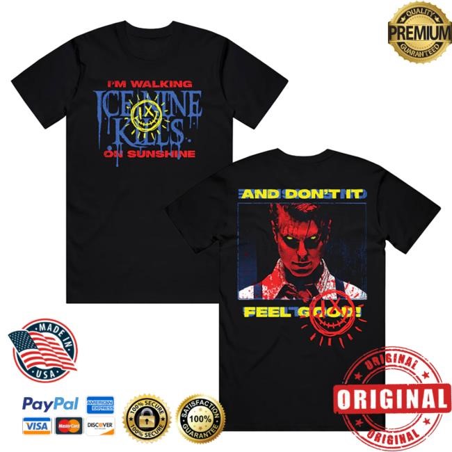 Official Ice Nine Kills Merch Store Walking On Sunshine Top Shirt Ice Nine Kills Clothing Shop Ink Merch IceNineKills