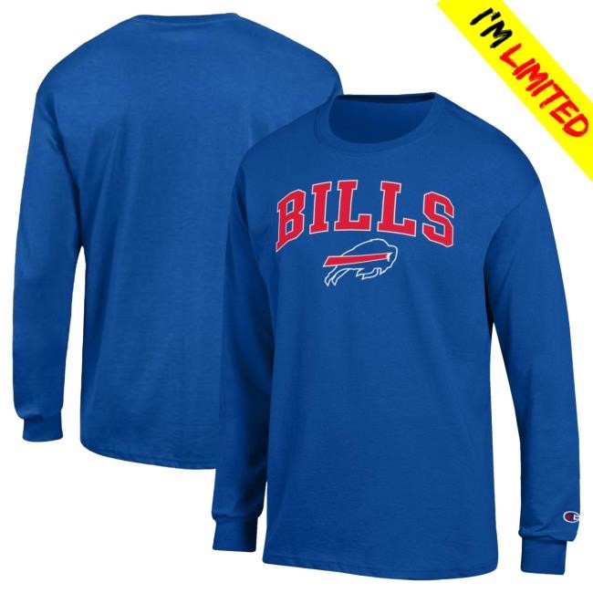 Red Buffalo Bills Champion Long Sleeve Fanatics Buffalo Bills Brand Red Arch Logo Sleeve