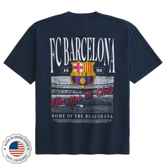 Official Hollister Co Merch Store FC Barcelona Graphic T Shirt Hollisterco
