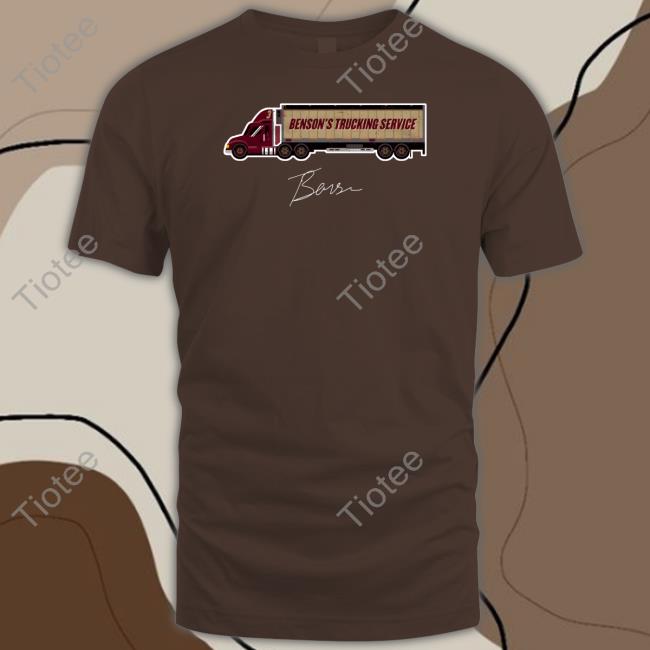 Trey Benson College Trucking Service Wht T Shirt