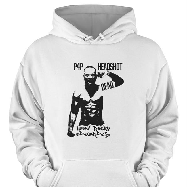 Leon 'Rocky' Edwards P4p Headshot Dead Rocky Leon Edwards Hooded Sweatshirt Paradigmsports Shop