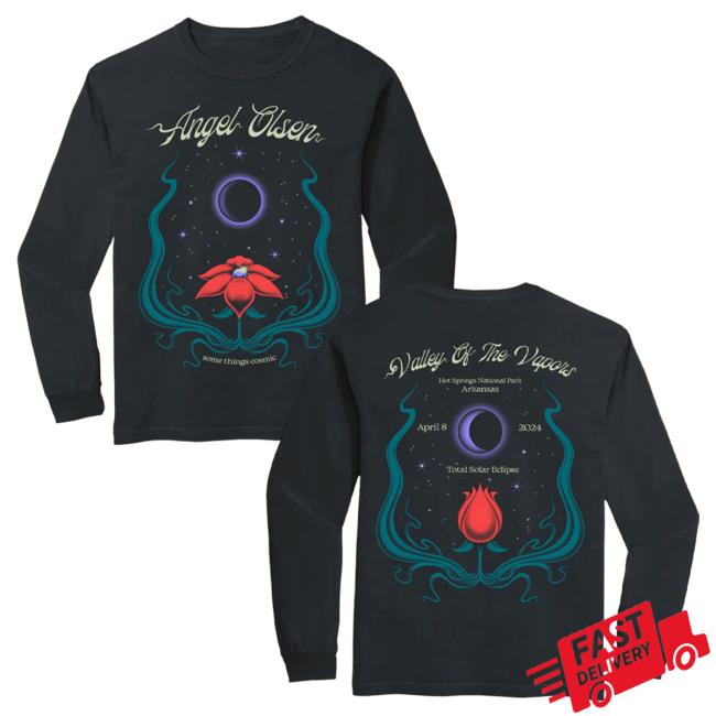 Official Hello Merch Angel Olsen Total Solar Eclipse LS T Shirt (Limited Edition) HelloMerch