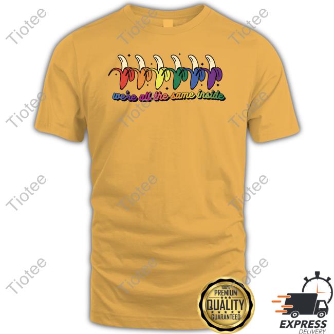 Mark Canha Wearing Banana We're All The Same Inside Pride Tee