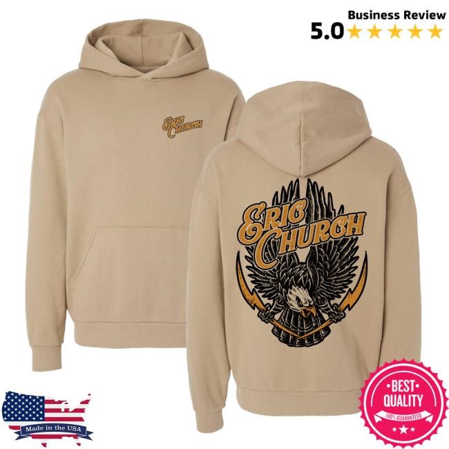 Eric Church The Eagle & Bolt Hoodies | Eric Church Official Merch Store Shop