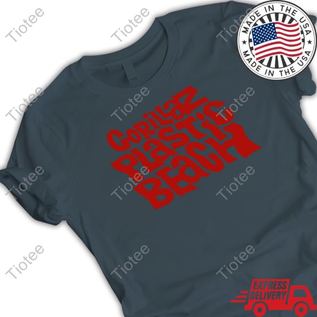 Official Gorillaz Merch Gorillaz Plastic Beach T Shirts
