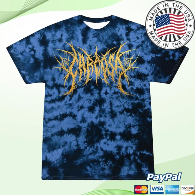 Official Carcosa Merch Store Carcosa Gold Foil T Shirt (Sapphire Dye) /50 Carcosa Apparel Clothing Shop Carcosabc