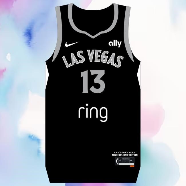 Nike Las Vegas Aces Aaliyah Nye Explorer Jersey Tees