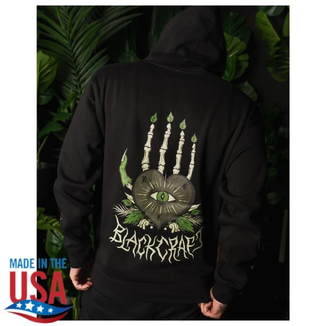 Heart Hand Popover Hoodie Official Blackcraft Cult Heart Hand Attractive Hoodie Blackcraft Cult