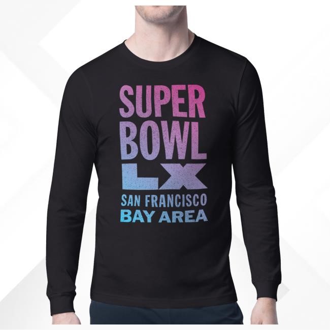 Black Letterbox T-Shirt Super Bowl LX NFL Football Tailgate