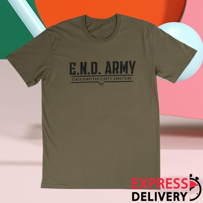 Official Emo's Not Dead Apparel Clothing E.N.D. Army Attractive Shirt Emos Not Dead Merch