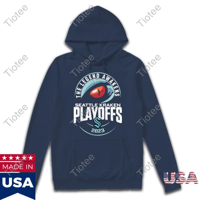 Buoy Wearing The Legend Awakens Seattle Kraken Playoffs 2023 Shirts