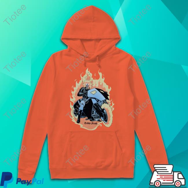 Tf X Marvel Ghost Rider Uv Activated Sweatshirt Teddy Fresh Tf X Marvel Ghost Rider Uv Activated Tee Shirt