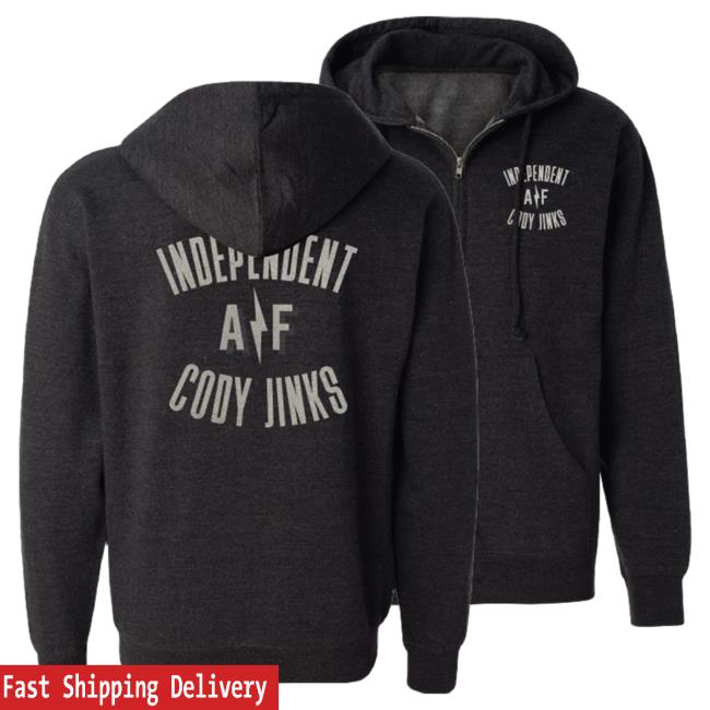 Official Cody Jinks Merch Store Cody Jinks Independent Af Zip-Up Attractive Hoodie Cody Jinks Apparel Clothing Shop CodyJinks