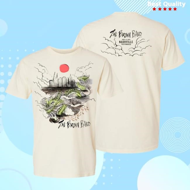 Official Zac Brown Merch Store 2025 Nashville Event Top Shirt