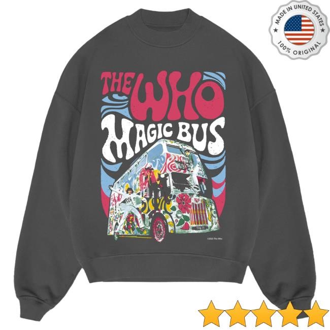 Official The Who Shop The Who Magic Bus Sweatshirts The Who Rock Band